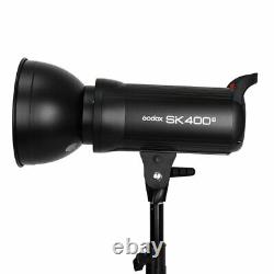 Godox SK400II 2.4G Studio Strobe Head Flash BD-04 Barndoor Honeycombe Color gel