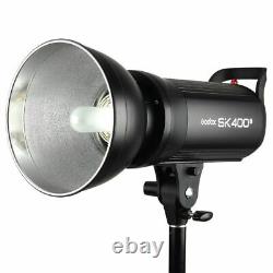 Godox SK400II 400W 2.4G Studio Flash Light Bowens Mount Head 220V + Light Stand