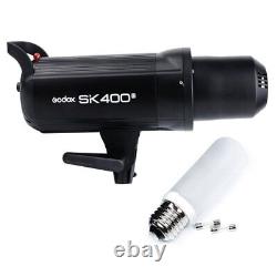 Godox SK400II 400W 2.4G Studio Flash Strobe Light Head + Grid Softbox Barn Door