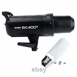 Godox SK400II 400W Studio Flash Strobe + Standard Reflector + Barn Door Gels