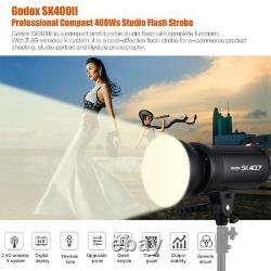 Godox SK400II 400W Wireless 2.4G X System Studio Flash Strobe Light Head 220V