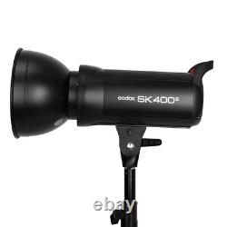 Godox SK400II 400Ws GN65 5600K 2.4G Wireless Studio Flash Strobe Light+Stand UK
