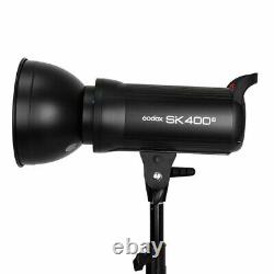Godox SK400II 400Ws GN65 5600K 2.4G Wireless Studio Flash Strobe Light UK STOCK