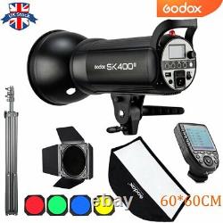Godox SK400II 400Ws Studio Flash Strobe+Barn door+6060cm softbox+XPRO Trigger