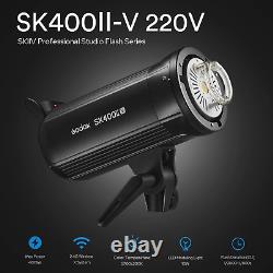 Godox SK400II-V Studio Strobe Light Flash, 400Ws 5700K Built-in Godox 2.4G X for