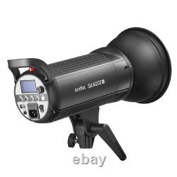 Godox SK400II-V Studio Strobe Mains Flash Twin Softbox Lighting Photography Kit