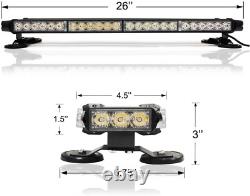 Green 26 54 LED Emergency Warning Security Roof Top Flash Strobe Light Bar with