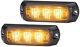 Hella Amber Strobe-type Beacon Flashing Warning Lights Led 12v Or 24v