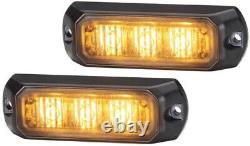 HELLA Amber Strobe-Type Beacon Flashing Warning Lights LED 12V or 24v