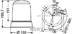 HELLA Strobe-Type Beacon Flashing Warning Light Xenon X1 24V (2RL 008 181-111)