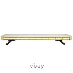 LED Amber Light Bar With Control Panel Flashing Beacon Strobe Emergency Warning