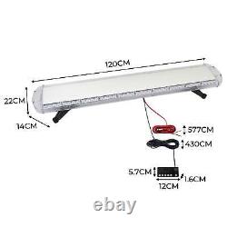 LED Amber Light Bar With Control Panel Flashing Beacon Strobe Emergency Warning