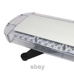 LED Amber Light Bar With Control Panel Flashing Beacon Strobe Emergency Warning