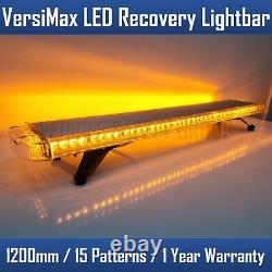 LED Light Bar Amber Flashing Beacon Recovery Lightbar 47 120cm 1200mm 1.2M 48