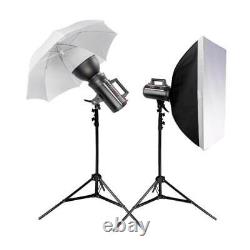 LUMI400 II Flash Studio Mains Strobe Twin Lighting Photography Kit GS400II