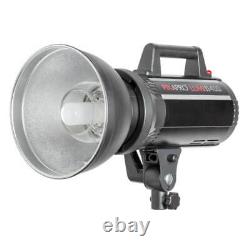 LUMI400 II Flash Studio Mains Strobe Twin Softbox Lighting Kit GS400II