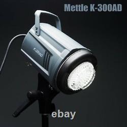 Mettle 300W K-300AD Dual Power Studio Strobe Flash Light indoor outdoor portable