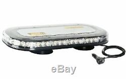 MicroBar 380mm Magnetic Amber LED Light Bar 12/24v Flashing Beacon Strobe R65