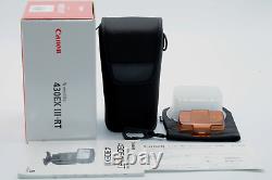 Mint in Box Canon Speedlite 430EX III-RT Shoe Mount Flash Case Stand EOS Japan