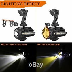 Motorcycle LED Auxiliary Lights AAIWA Flash Strobe Driving Fog Light for BMW