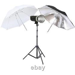 NICEFOTO A400 Flash Head 400Ws Strobe Bowens Mount + Light Stand + Umbrellas