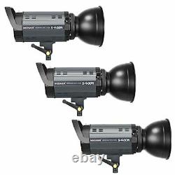 Neewer 1200W Studio Strobe Flash Photography Lighting Kit(3) 400W Monolight, (3)