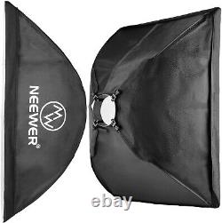 Neewer 600W Photo Studio Strobe Flash Light Softbox Lighting Kit(2)300W