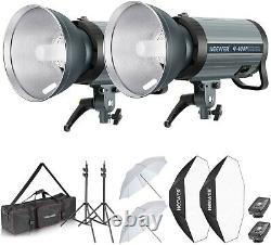 Neewer 800W Studio Strobe Flash Photography Lighting Kit(2) 400W Monolight