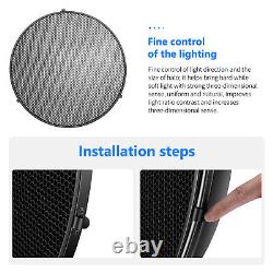 Neewer Strobe Flash Light Reflector with Honeycomb Grid and Scrim 21.6 inches