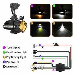 New Motorcycle LED Auxiliary Lights AAIWA Flash Strobe Driving Fog Light for BMW