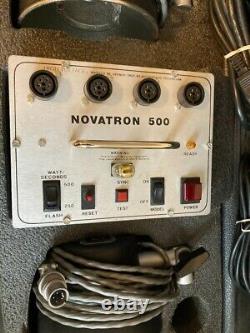 Novatron 500 Portable Studio Strobe Lights In Travel Case Free Ship Vgc