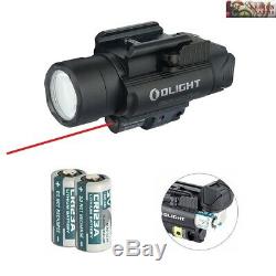 Olight Baldr RL White LED Flashlight + Red Laser Gun Light with 2x Batteries