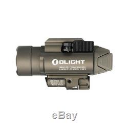 Olight Baldr RL White LED Flashlight + Red Laser Gun Light with 2x Batteries (Tan)