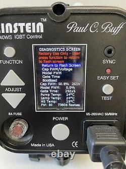 Paul C. Buff Einstein 640 WS Studio Strobe Light With CyberSync Set + AC Cord