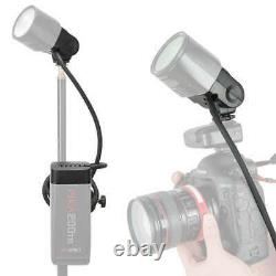 Portable Battery Powered Flash Strobe Lighting Compact Extension Head Kit AD200