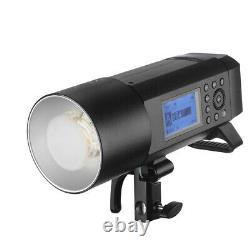 Portable Battery Powered Flash Strobe Lighting Unit with AC Adapter 400Ws AD400