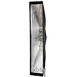 Portable Strobe Flash 30x140cm Umbrella Softbox Hair Light Kit 200Ws Battery TTL
