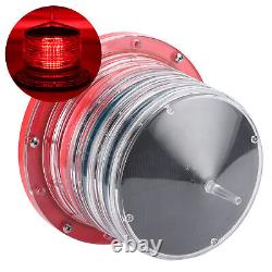 Red Flashing Strobe Warning Light IP68 Waterproof Solar LED Strong