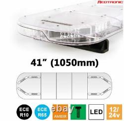 Redtronic Bullitt Basic R65 8-LED Lightbar 1050mm Amber Flashing Strobe Recovery