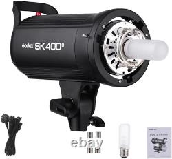SK400II Professional Compact 400Ws Studio Flash Strobe Light Built-In 2.4G Wire