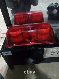 STAR WARNING SYSTEMS 9200 Red Dual Flashing Strobe Light Magnetic Base