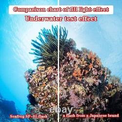 Seafrogs SF-01 100m/325ft Underwater Strobe Waterproof Camera Flash Light 32GN