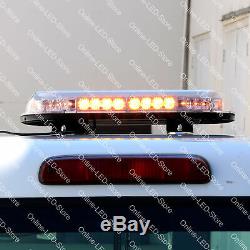 SolarBlast 16 34W Amber Flashing LED Strobe Mini Light Bar for Truck Vehicle
