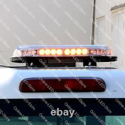SolarBlast 16 34W White Flashing LED Strobe Mini Light Bar for Truck Vehicle