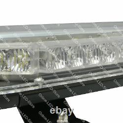 SolarBlast 16 34W White Flashing LED Strobe Mini Light Bar for Truck Vehicle