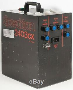 Speedotron 2403 CX LV Black Line Studio Strobe Power Supply Flash 2400 Watt Sec