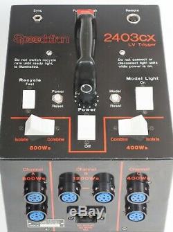 Speedotron 2403 CX LV Black Line Studio Strobe Power Supply Flash 2400 Watt Sec