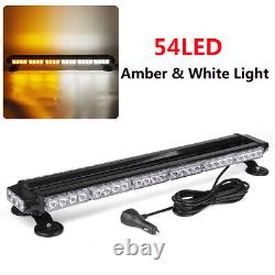 Strobe Light Bar Double Side Flash Lamp Traffic Advisor Amber White Universal C