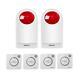 Strobe Siren Panic Alarm Button Siren Alarm With Light For Home Caring Loud