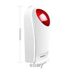 Strobe Siren Panic Alarm Button Siren Alarm with Light for Home Caring Loud